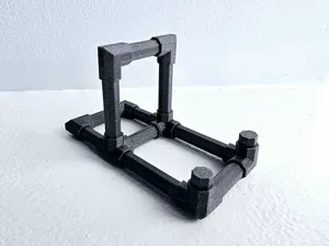 Adjustable pipe phone and tablet stand