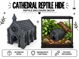 Cathedral Reptile Hide Decoration