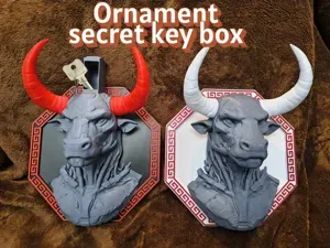 Ornament Secret Key Box Minotaurus