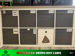 IKEA Kallax-DRÖNA Box Label