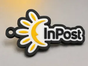 Brelok InPost – wielokolorowy brelok 3D