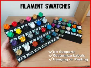Bambu Style Filament Swatches Samples - Skadis