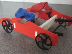 Turbo Twin Balloon Race Car