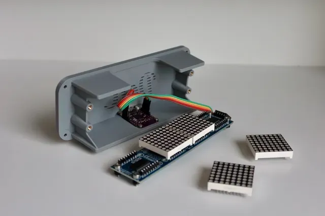 DotC - Dot Matrix Enclosure Clock with ESP32 — Image 10 of 15