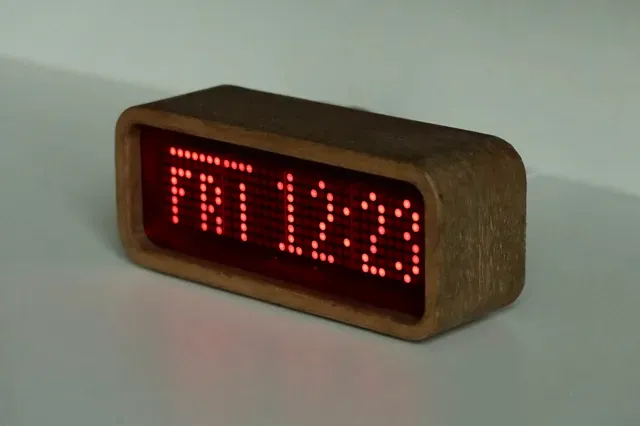 DotC - Dot Matrix Enclosure Clock with ESP32 — Image 5 of 15