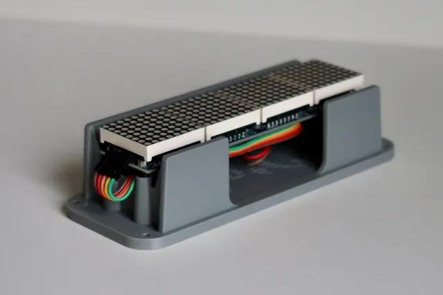 DotC - Dot Matrix Enclosure Clock with ESP32 — Image 8 of 15