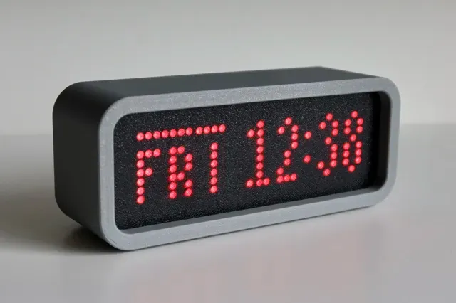 DotC - Dot Matrix Enclosure Clock with ESP32 — Image 12 of 15