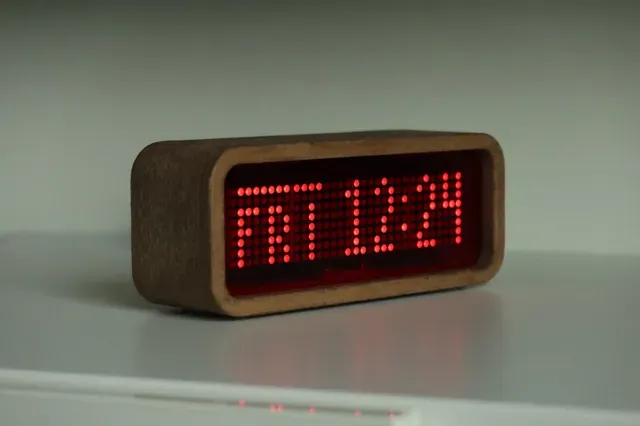 DotC - Dot Matrix Enclosure Clock with ESP32 — Image 11 of 15