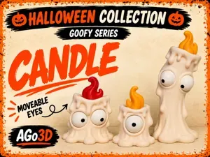 Goofy series – CANDLE Movable Eyes NOAMS halloween