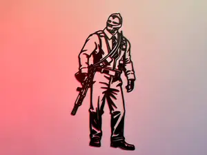 Art mural Agent number K CSGO/CS2