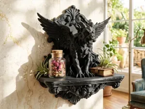 Baroque Gothic Gargoyle Ledge Shelf
