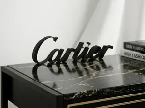 Luxury Logo Decor — Cartier (3D Stand)