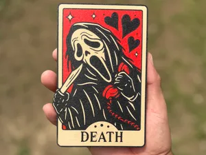 Ghostface Tarot Card Wall Art | Death Card