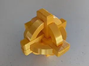 Golden Globe Interlocking Puzzle