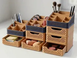 Modular Organizer V2: (Makeup & Desk Storage)
