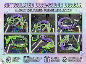 Dragon serpente Articulated Fidget snodato Flexi
