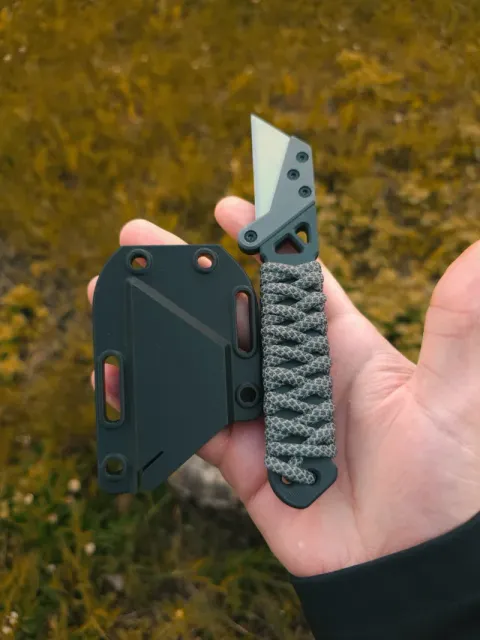 EDC Utility Knife with Paracord Handle — Фото 3 из 4