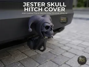 Jester Skull Trailer Hitch Cover