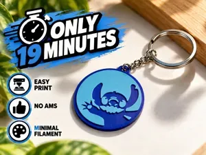 Stitch Disney Keychain – 19 Min | No AMS