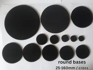 round bases - 25-160mm - plane - cross
