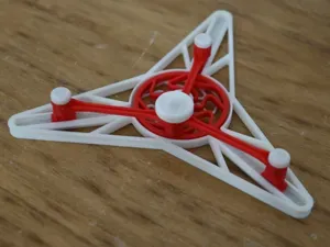 Triple fidget piston toy
