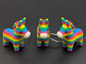 Donkey Piñata - Charm / Keychain / Backpack