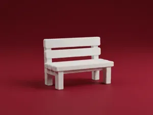 Park Bench 3D Model