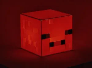 swine pig head tealight lamp led minecraft