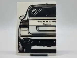 2D Wall Art Porsche Cayenne Gen 1