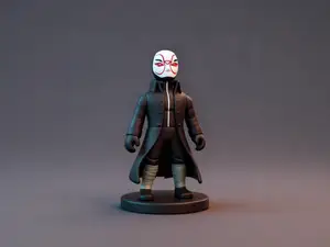面具男教授-超能陆战队迪士尼电影周边手办-儿童涂色玩具