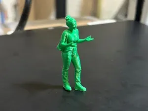 diorama miniature - woman talking