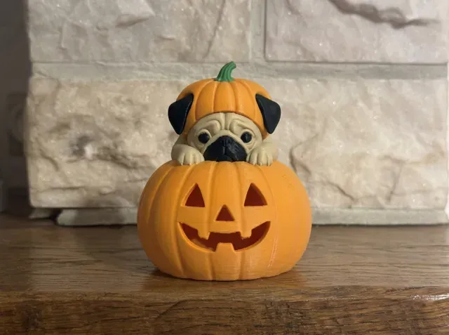 Pug GlowPaws Tealight Holder Pumpkin — Фото 2 из 4