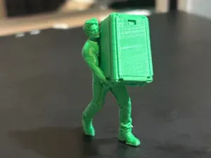 diorama minature - moving man