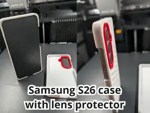Samsung S26 case with lens protector