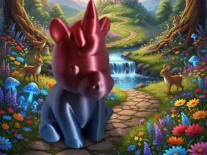 Licorne féerique et mignonne