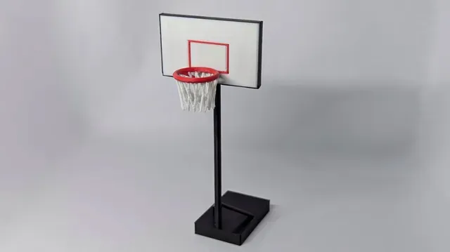 Mini Basketball Hoop Replica w/ Slingshot & Ball — Image 3 of 7