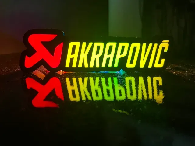 LightBox Akrapovič - scatola luminosa Akrapovic