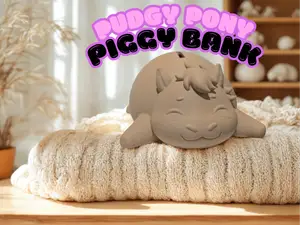 Pudgy Pony Piggy Bank