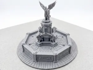 Tabletop Scatter Terrain - Town Fountain 
