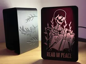 READ IN PEACE – Skeleton Lantern & Storage Box