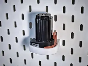 Metabo 12V Battery Holder for Ikea Skadis Board
