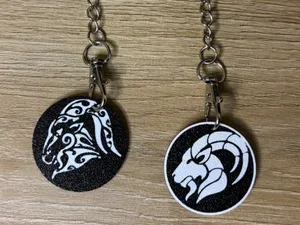 Portachiavi segno zodiacale capricorno
