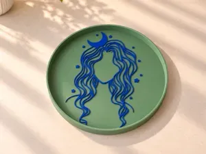 Mystische Dekoschale Moon Girl mit Mond & Sternen