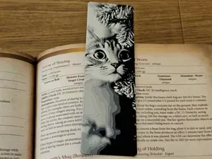 Cat in a Christmas Tree - Bookmark