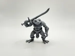 DnD Miniature Frog Warrior