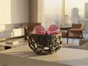 Organic Cellular Bowl | Voronoi & Fuzzy Skin