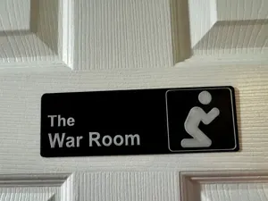 The War Room Door Sign