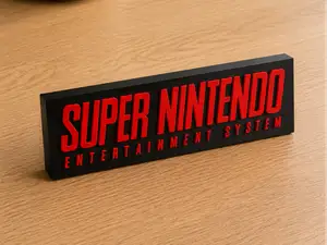 Super Nintendo Logo Black