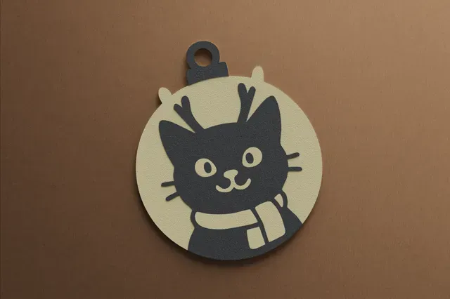 11 Christmas Cat Ornaments – Multicolor AMS Ready — Фото 8 из 15