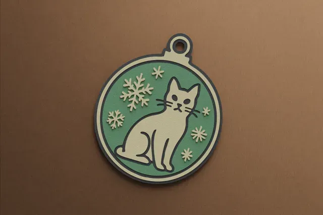 11 Christmas Cat Ornaments – Multicolor AMS Ready — Фото 11 из 15